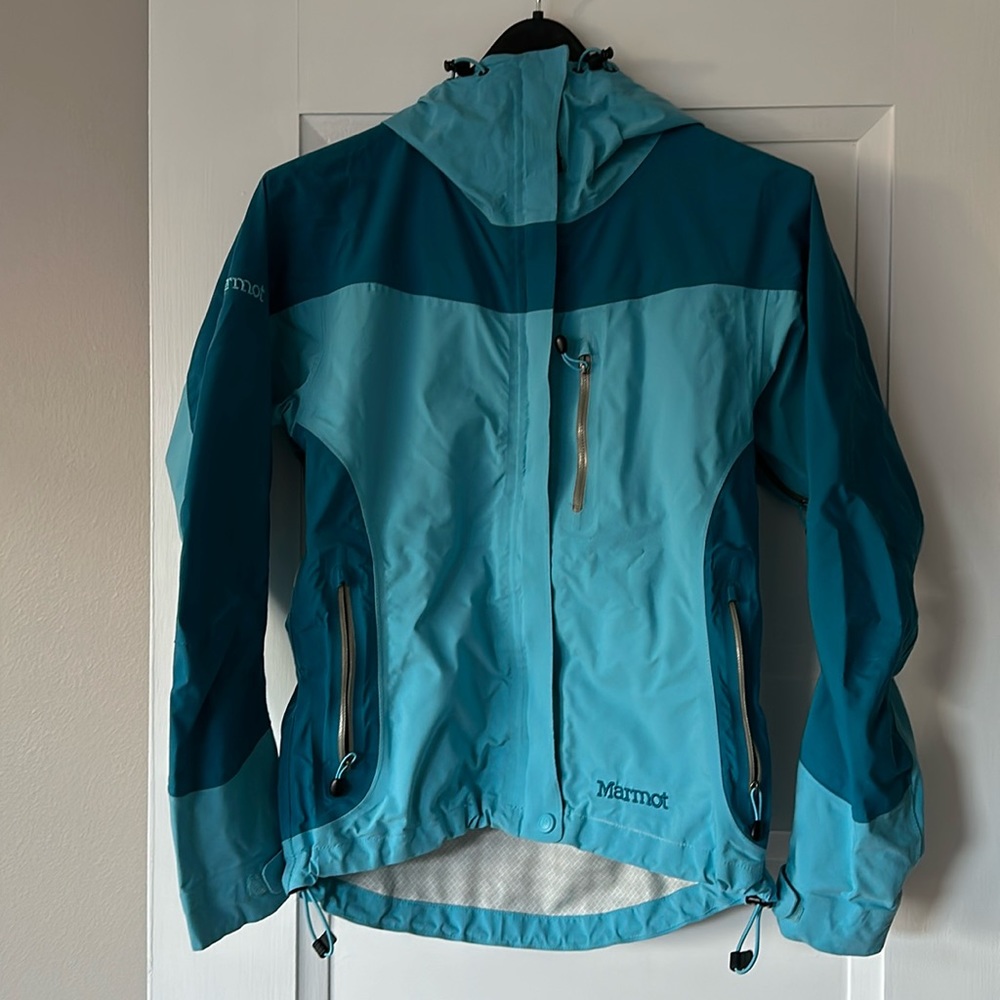 Marmot Like New Rain Jacket womens small S Blue
